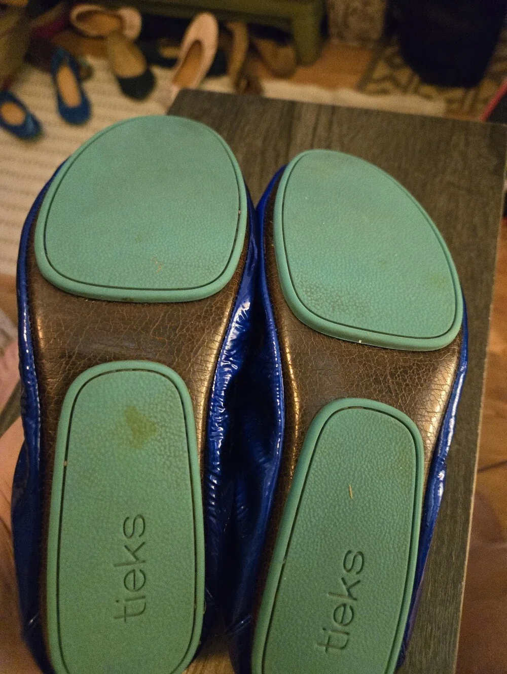 Tieks Sapphire Patent Leather Size 8